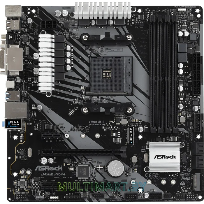 Материнская плата ASRock B450M Pro4-F R2.0